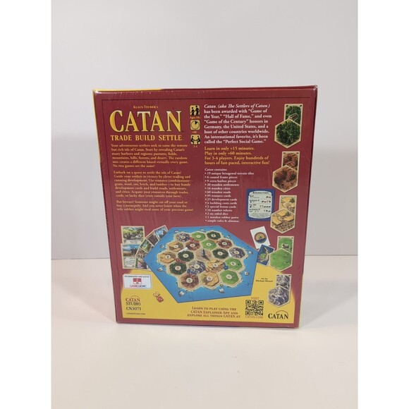 Klaus Teuber’s CATAN Trade Build Settle Game Complete New Settlers of Catan - Picture 3 of 6